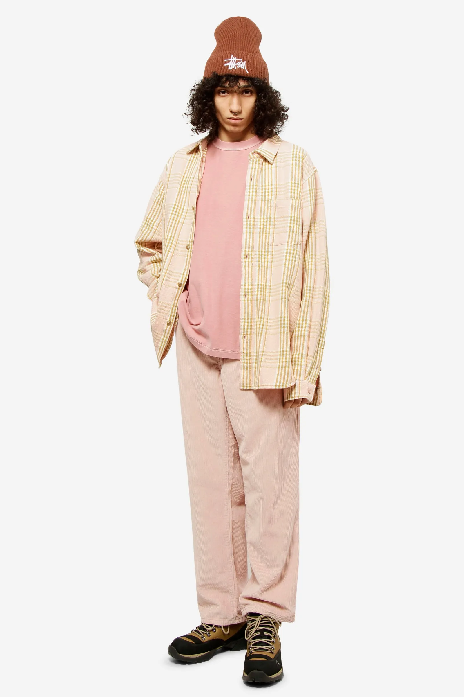 Jeans CORDUROY BIG OL in cotone rosa