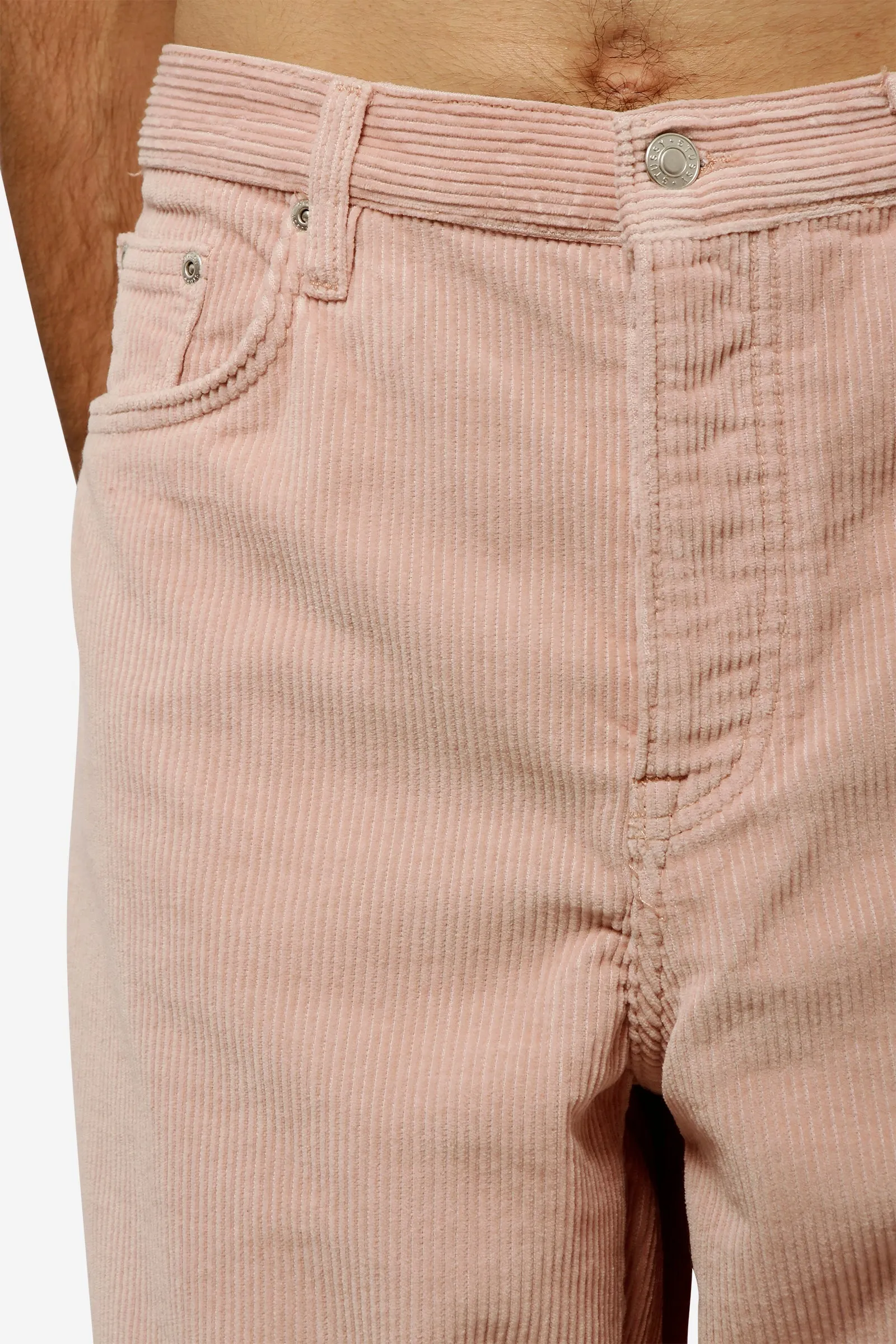 Jeans CORDUROY BIG OL in cotone rosa
