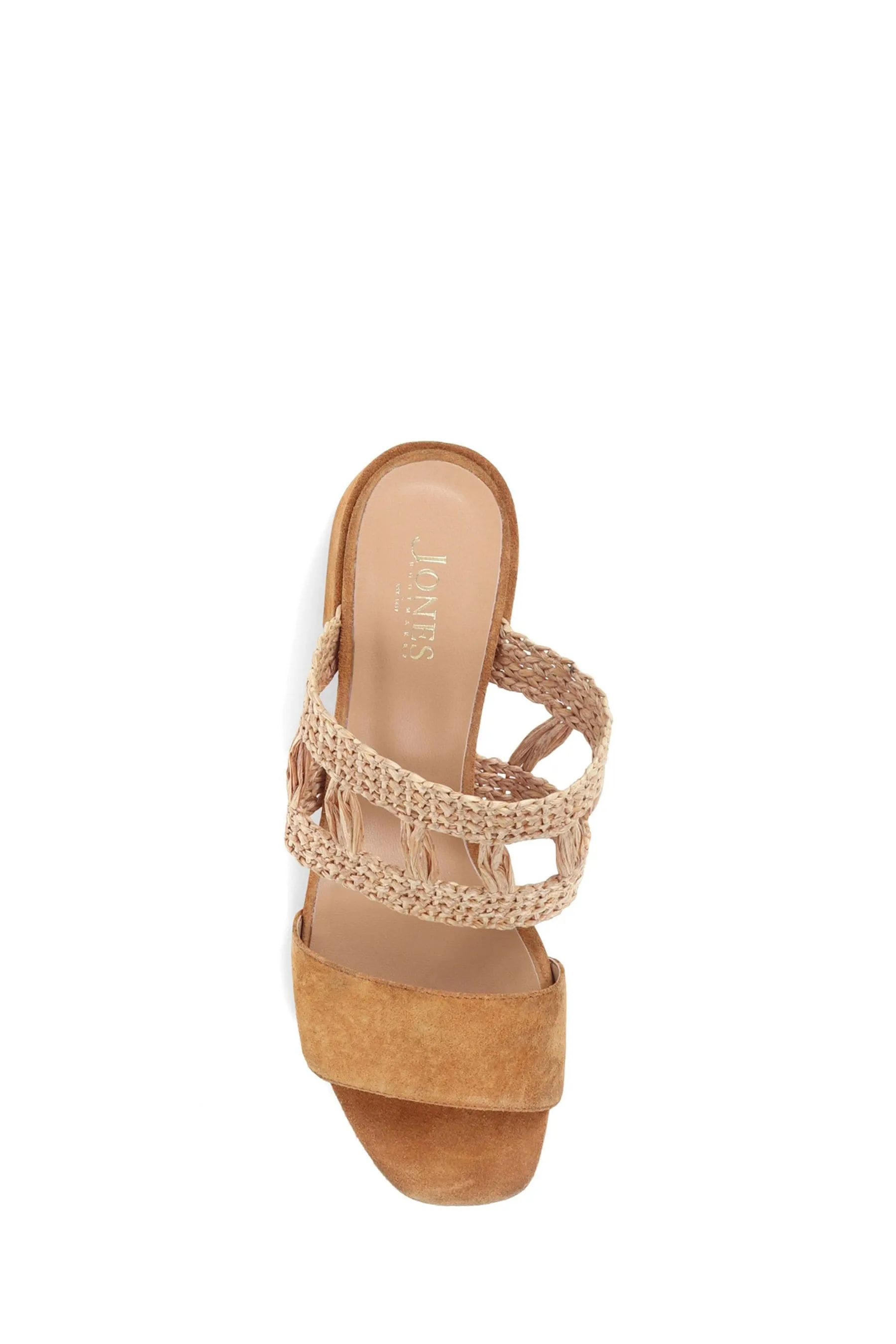 Jones Bootmaker - Kimora - Nero Sandali a sabot in rafia
