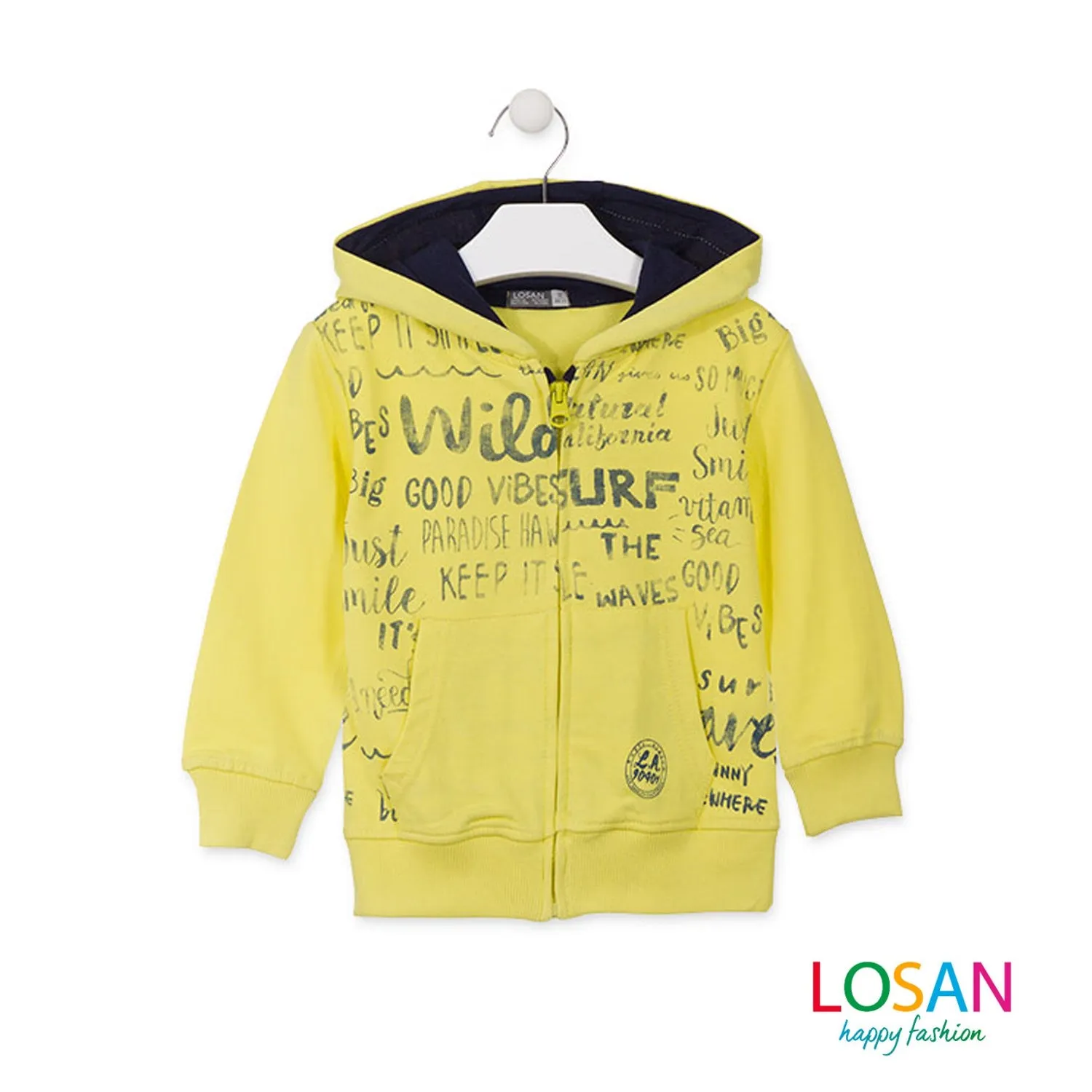 Losan - Felpa Gialla con Stampe Bambino Junior