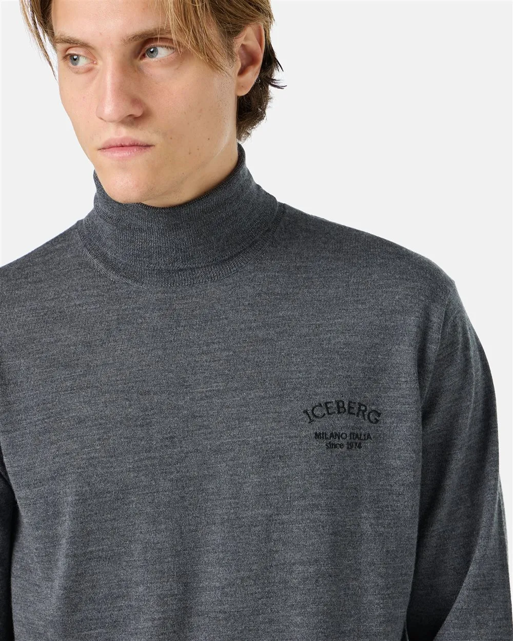 Lupetto in lana con logo
