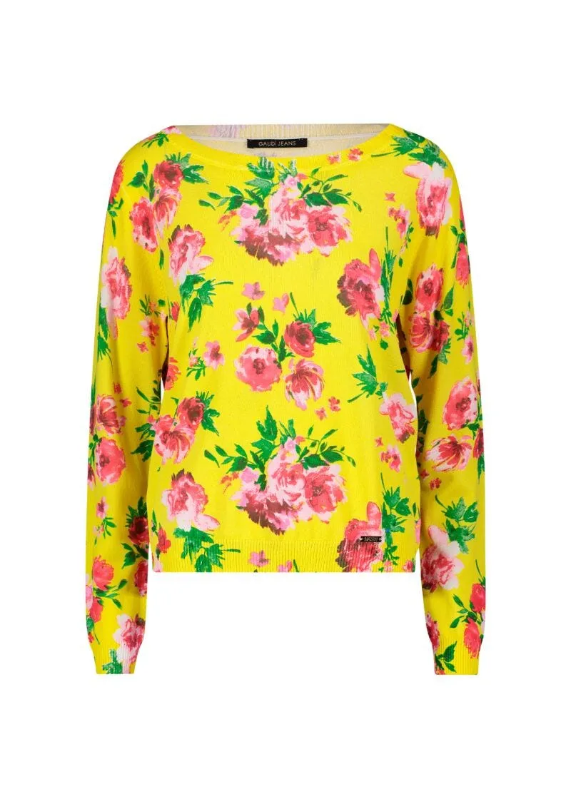 Maglia con stampa floreale