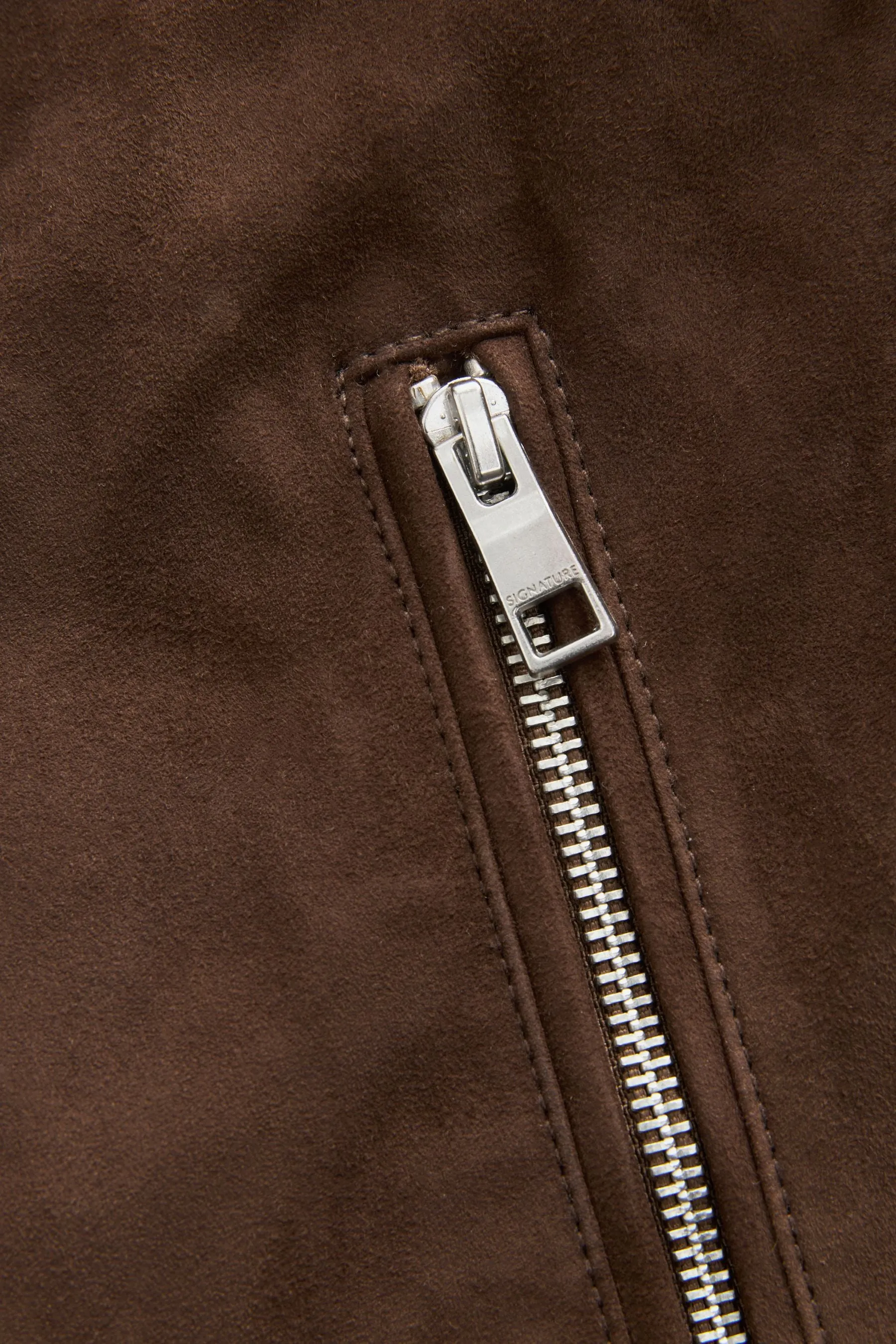 Marrone  - Bomber scamosciato