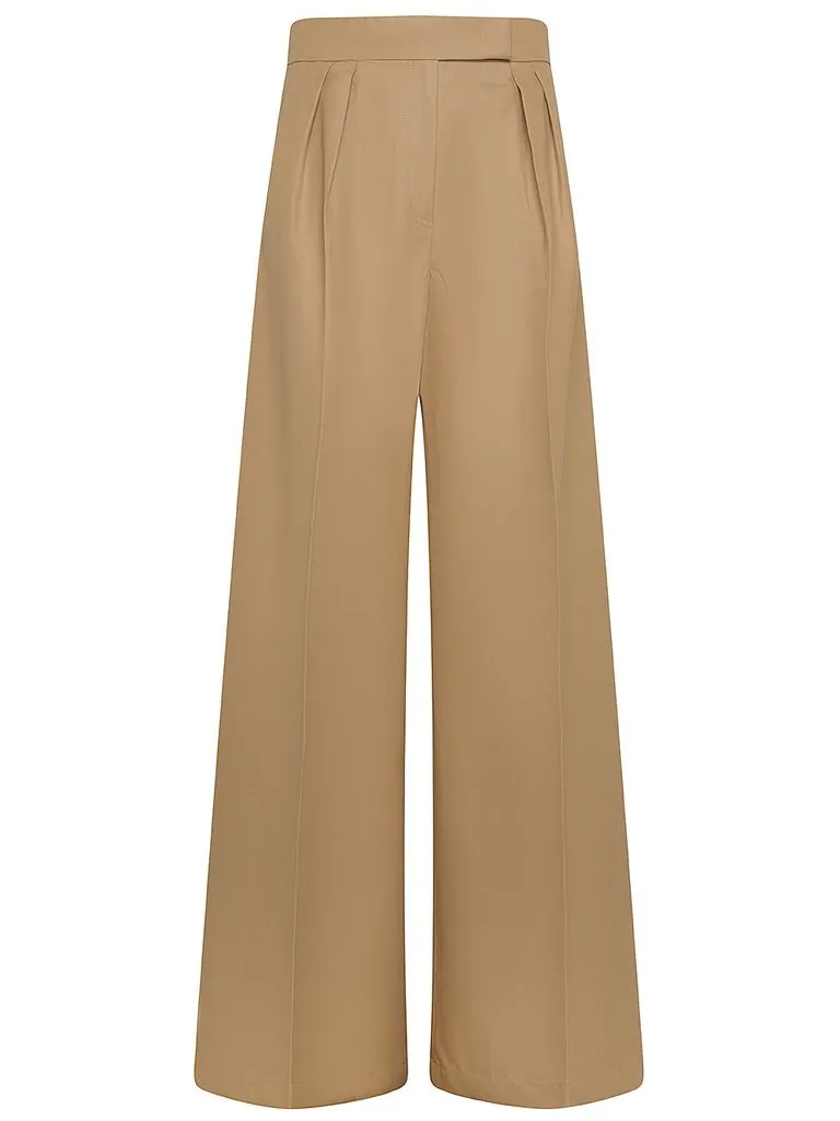 max mara Pantalone Corte wide leg in cotone