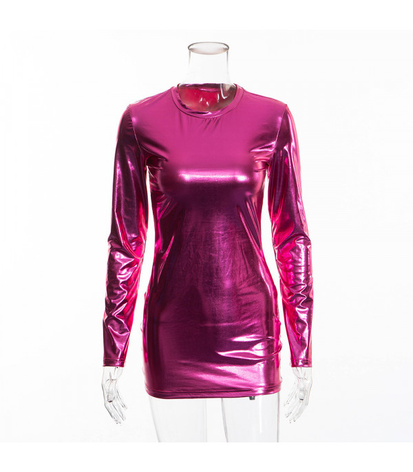 Metallik pink Dress
