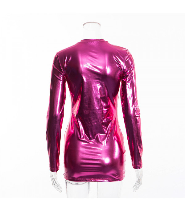 Metallik pink Dress
