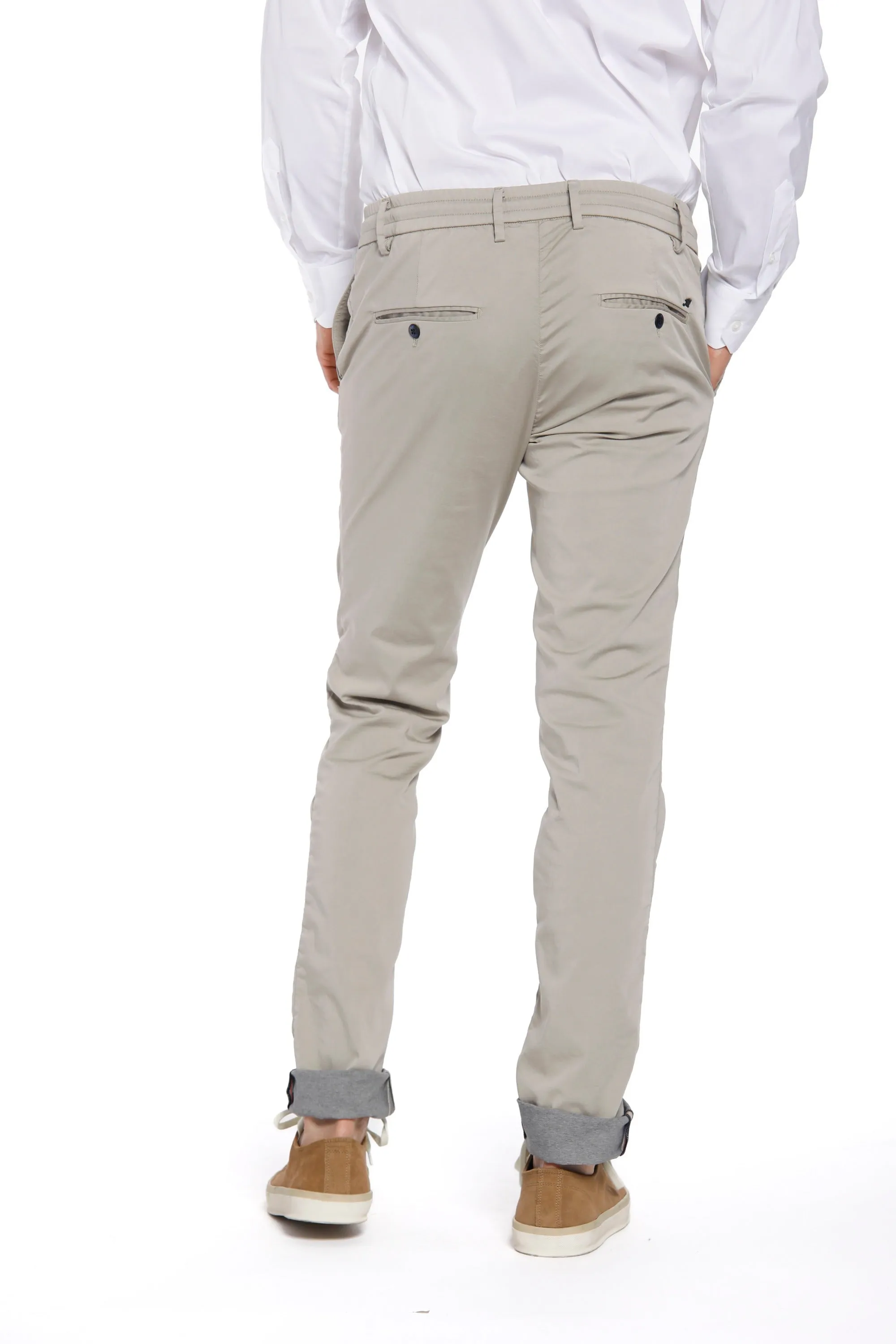 Milano Jogger Travel Pantalon jogger homme en satin techno stretch extra slim fit