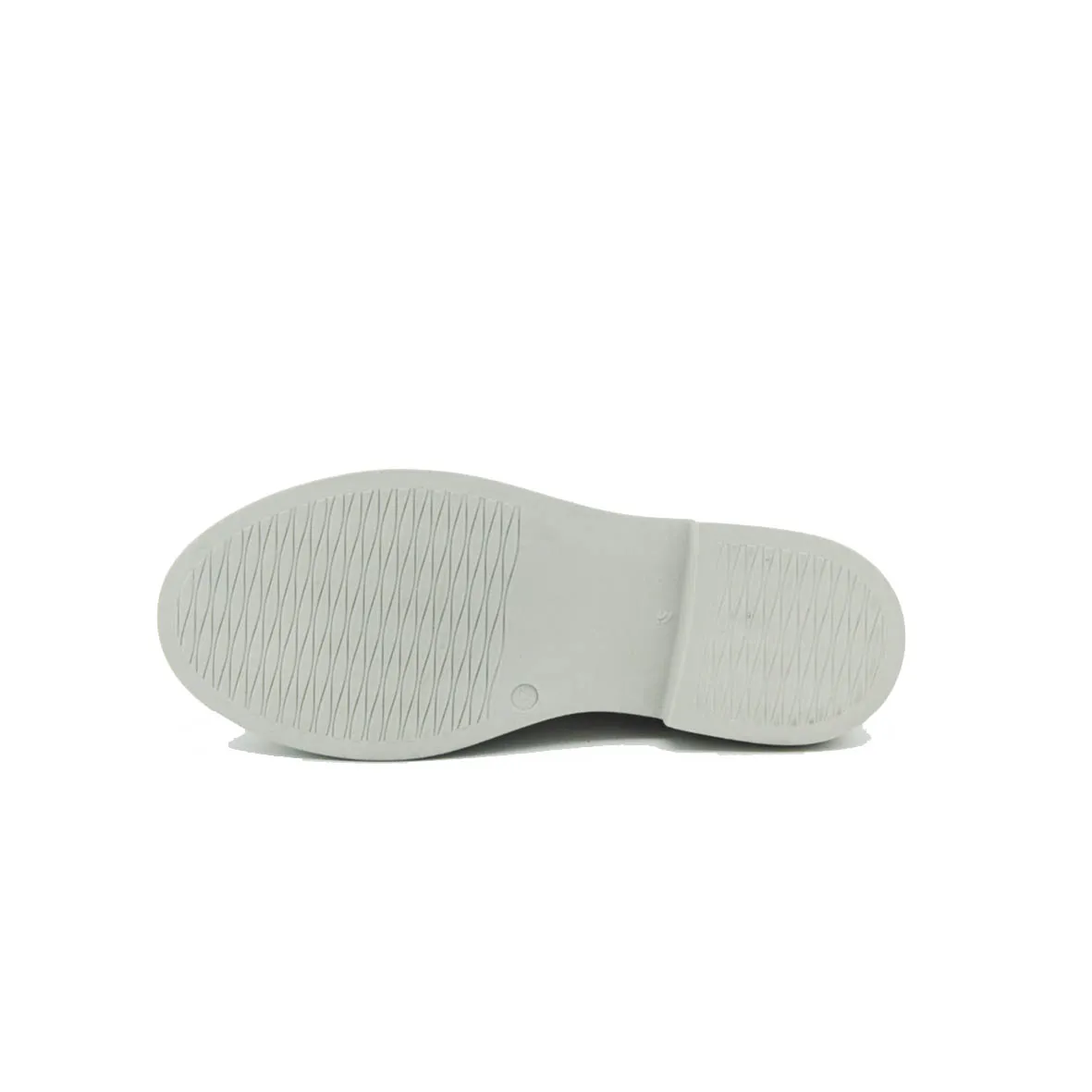 Mocassino in pelle con morsetto metal col. Bianco