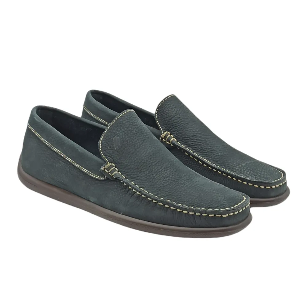 Mocassino Uomo in nabuk Frau 14M4 PIUMA BLU