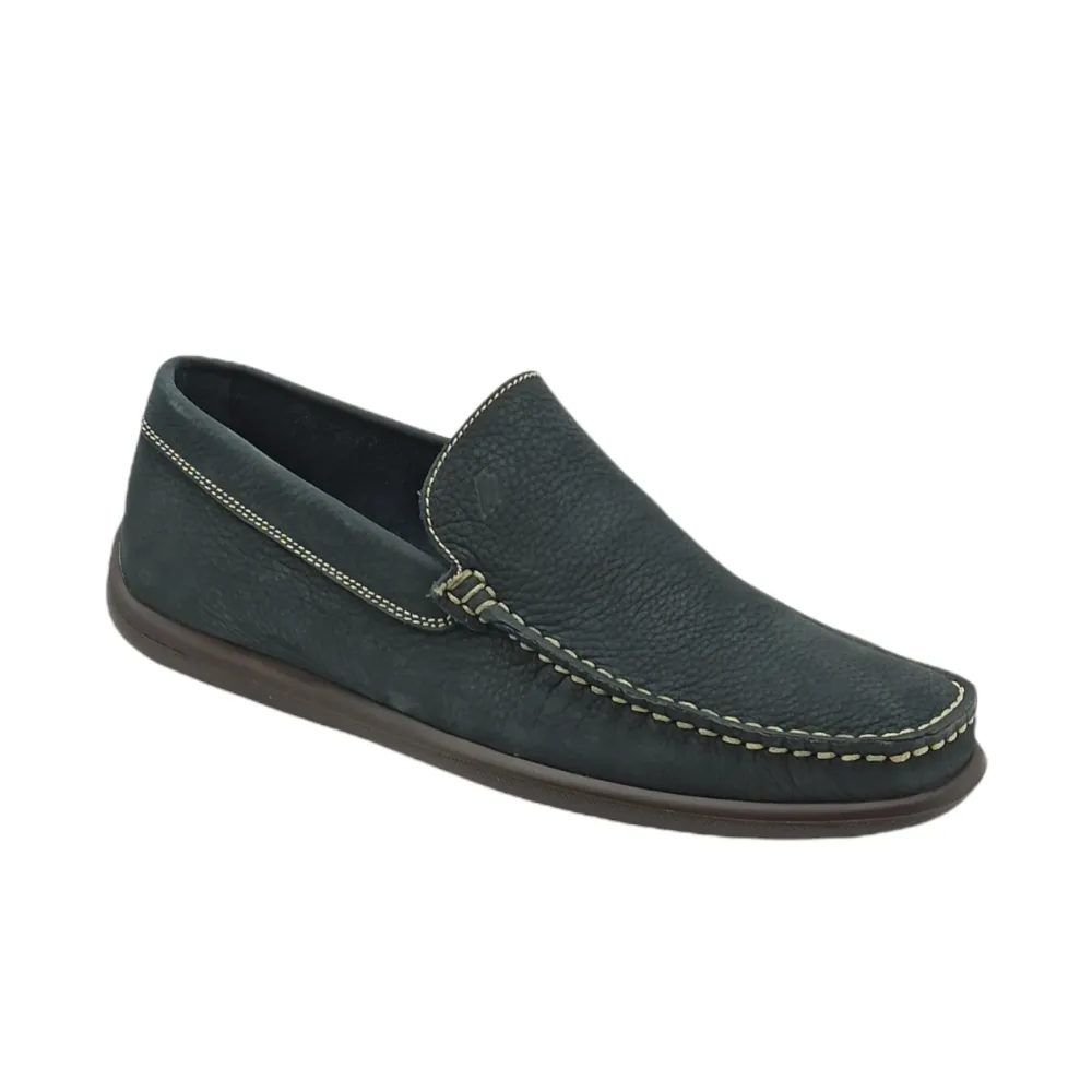 Mocassino Uomo in nabuk Frau 14M4 PIUMA BLU