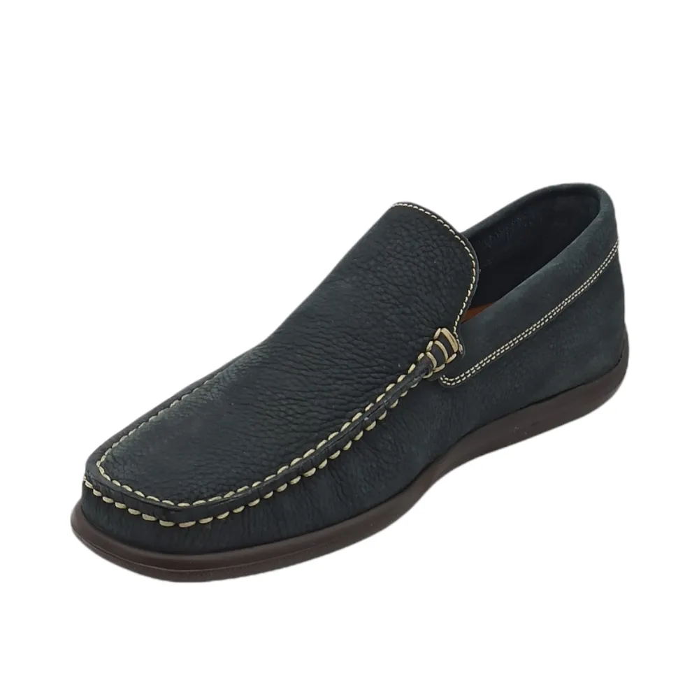 Mocassino Uomo in nabuk Frau 14M4 PIUMA BLU