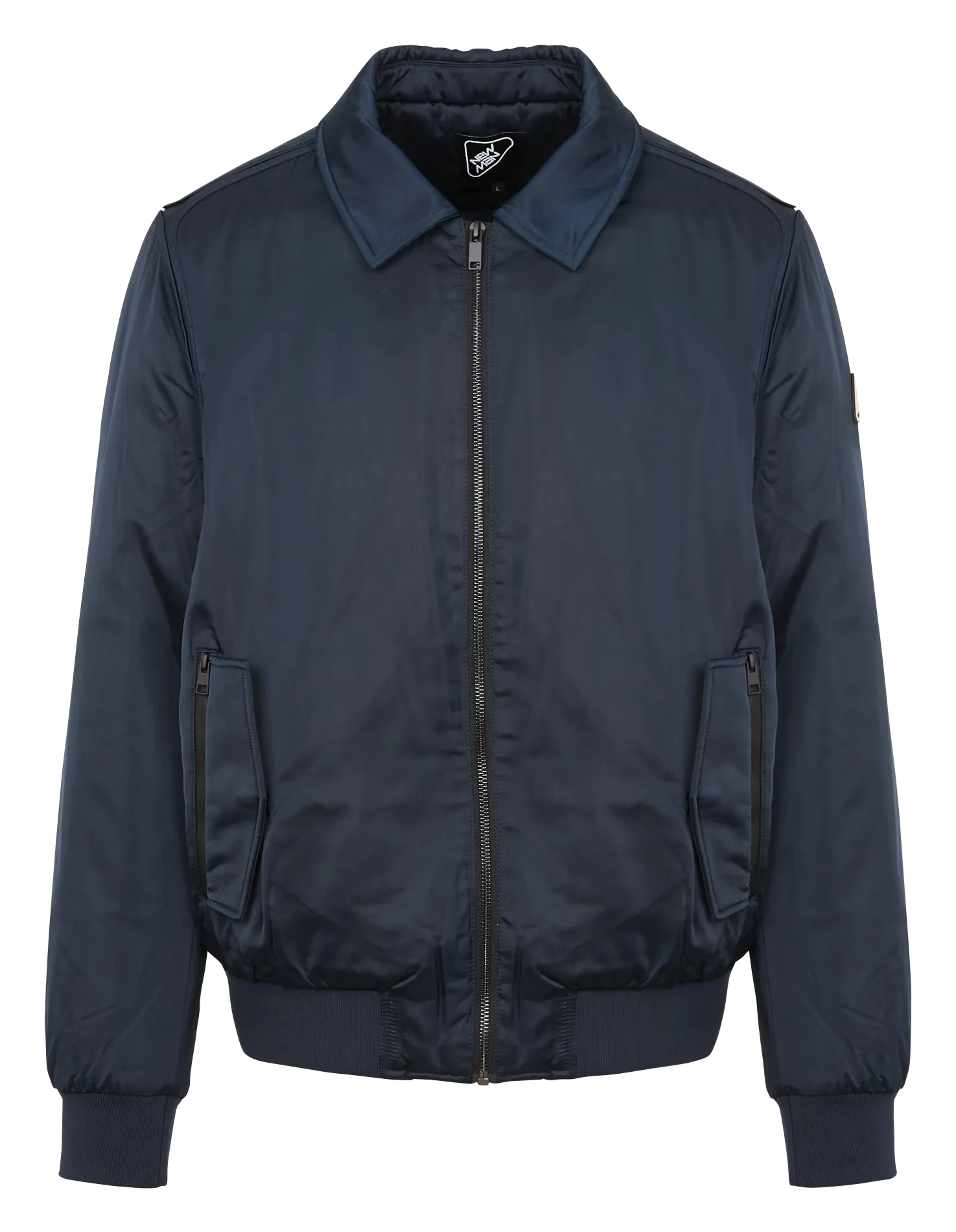  NEW MAN   Giacca bomber con colletto classico | Blu