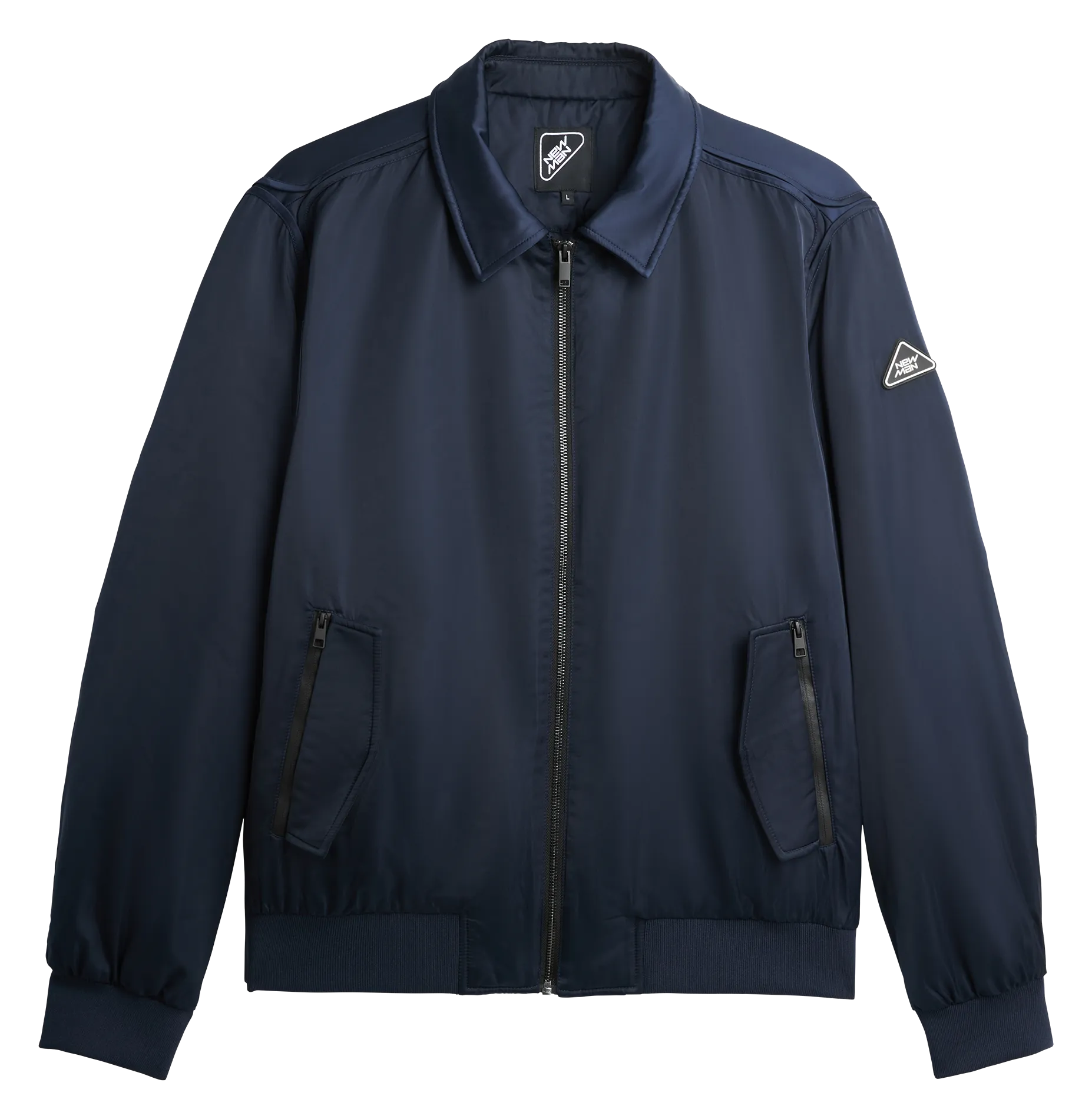  NEW MAN   Giacca bomber con colletto classico | Blu