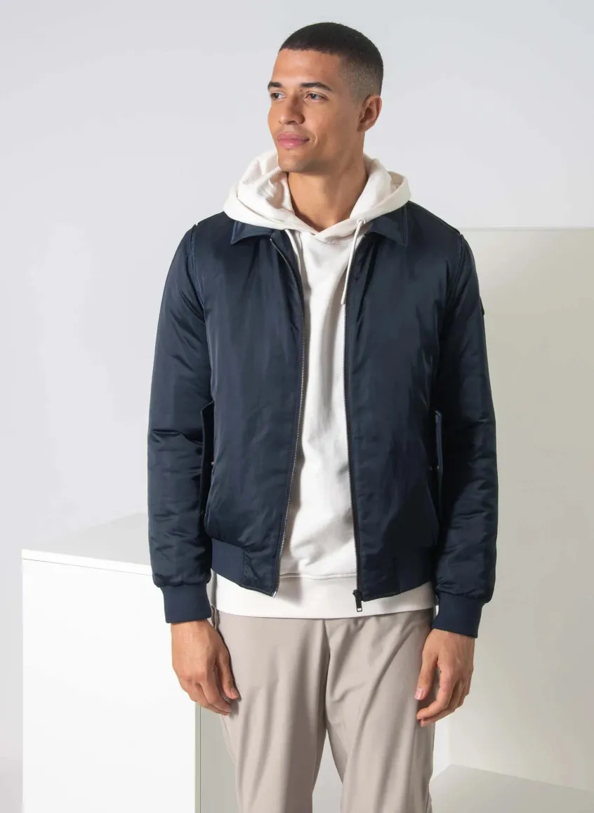  NEW MAN   Giacca bomber con colletto classico | Blu