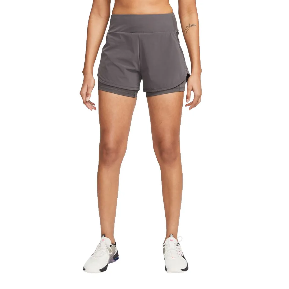 Nike Dri-FIT Bliss Mid-Rise per donna 2-in-1 Pantaloncini - FA23