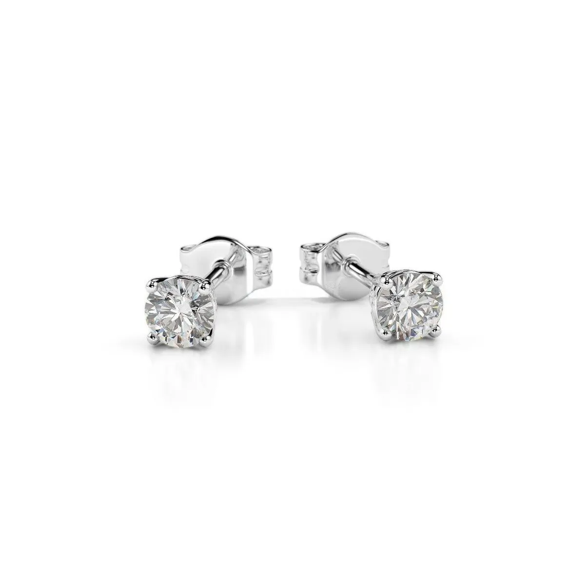 Orecchini Žytomyr in oro bianco 18k con diamanti naturali certificati