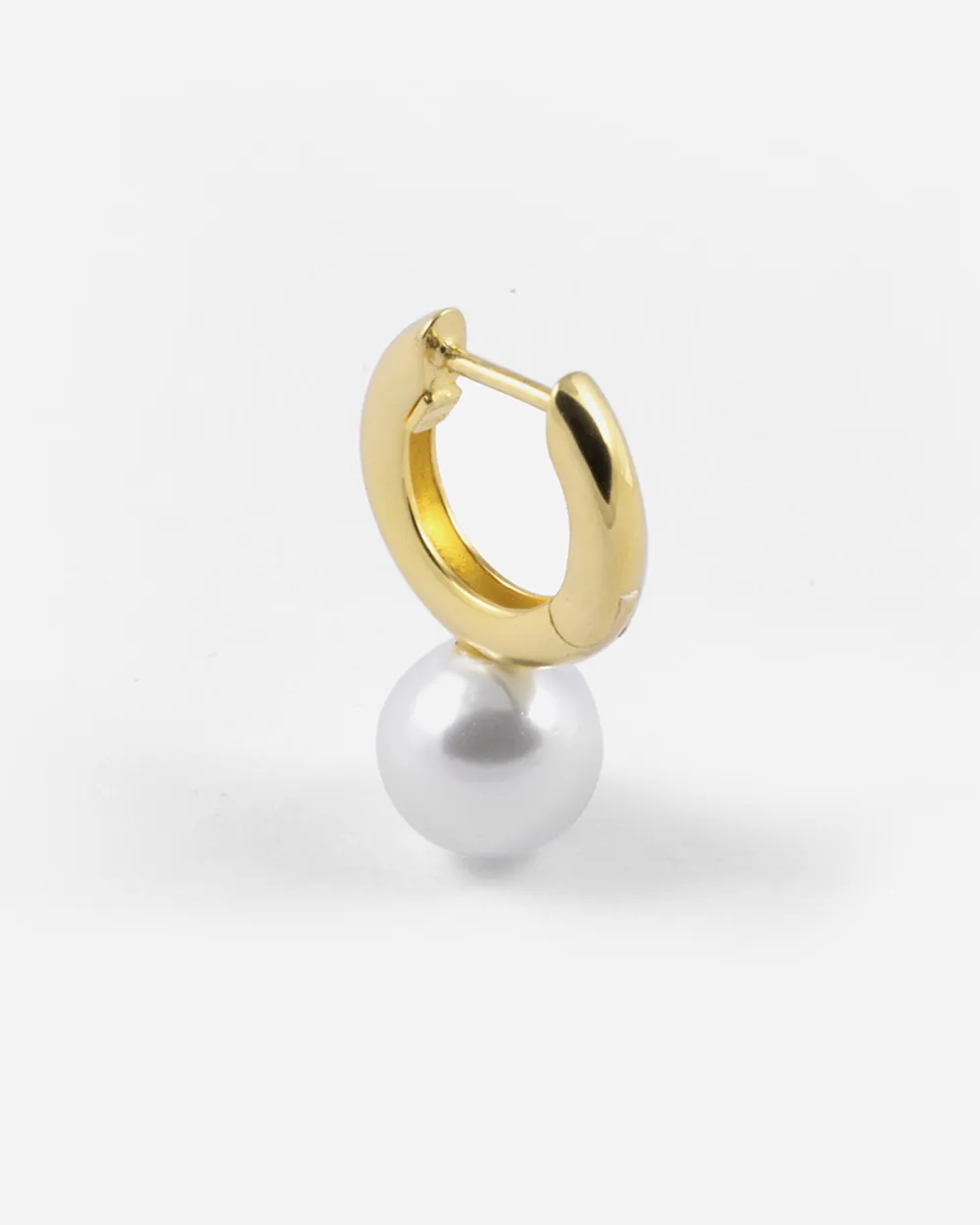 ORECCHINO BIG PEARL OYSTER PLACCATO ORO CON PERLA