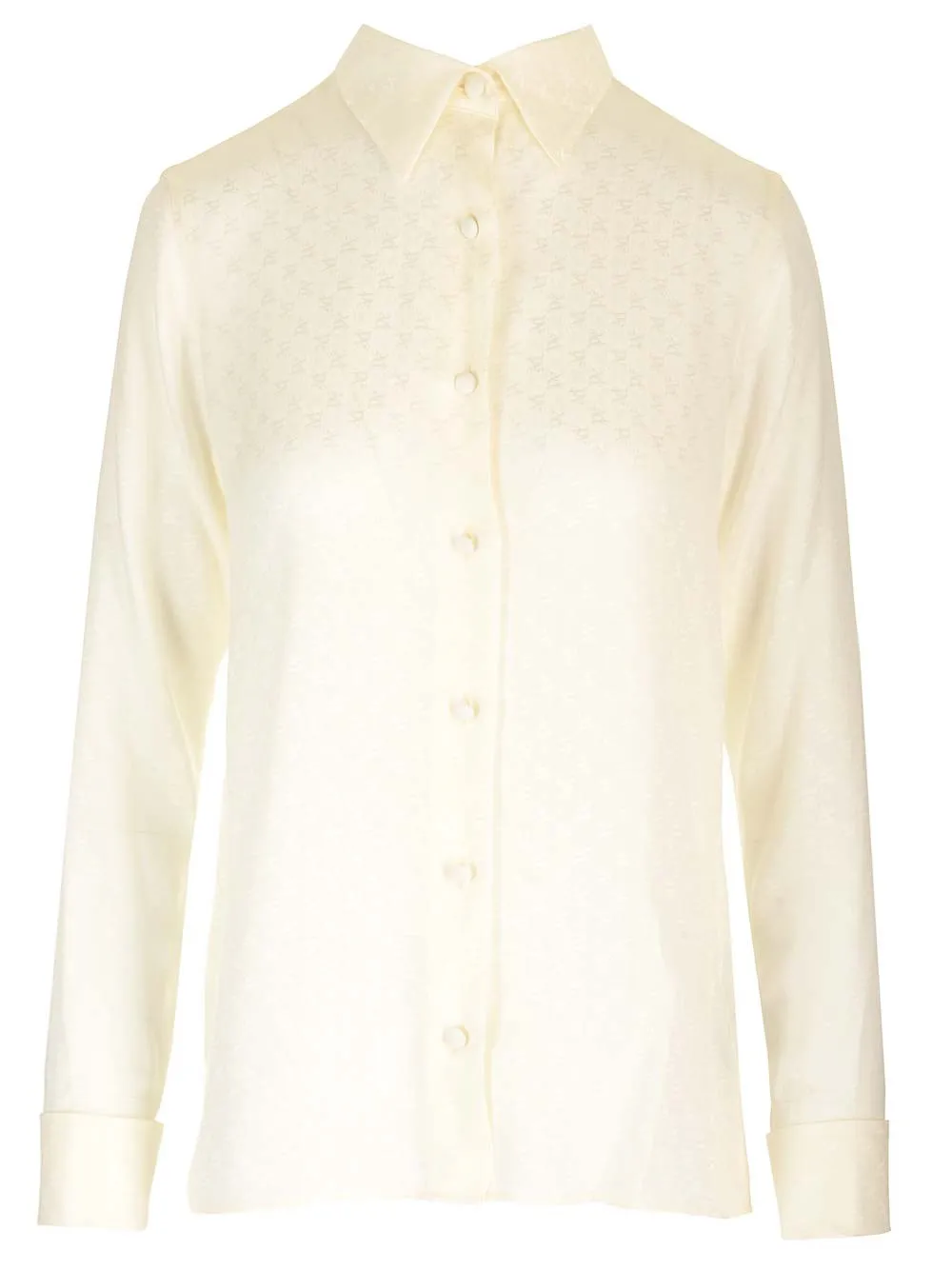   Palm Angels  Camicia in seta con monogram  
