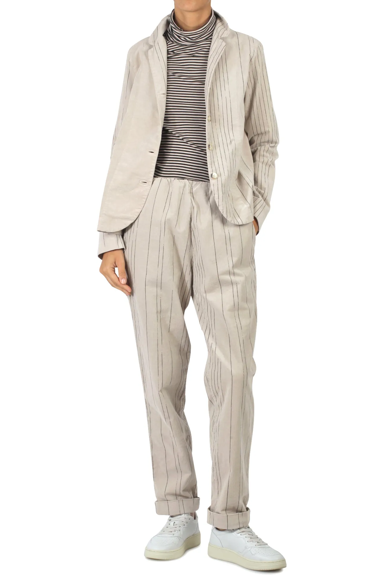 Pantalone - 440542 - Tortora/Nero