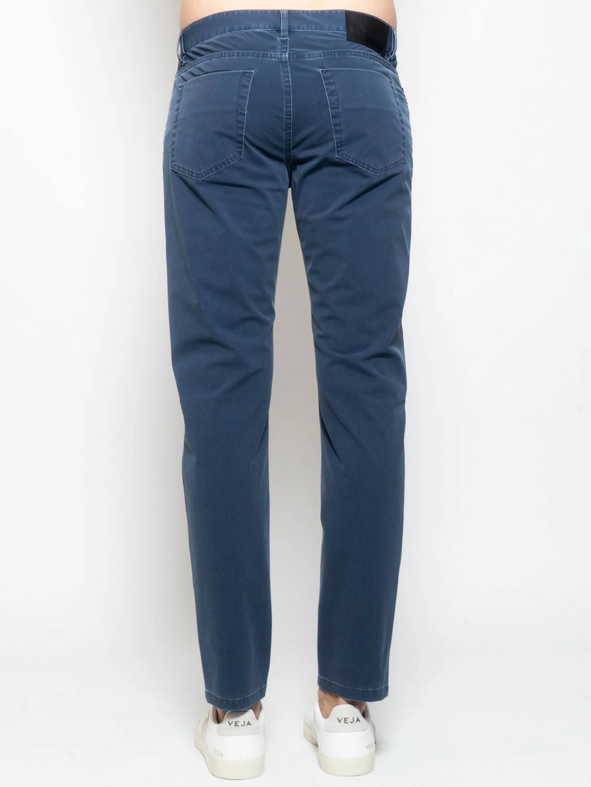 Pantaloni Cinque Tasche Lavato Blu