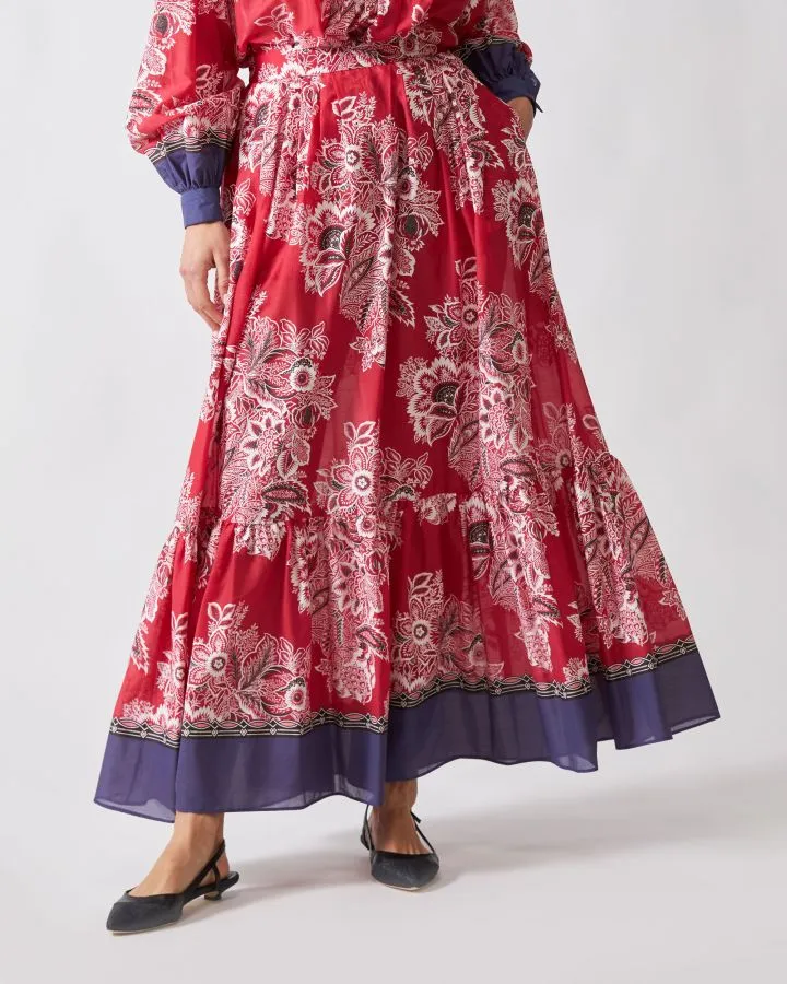 Pantaloni con Fantasia Floreale
