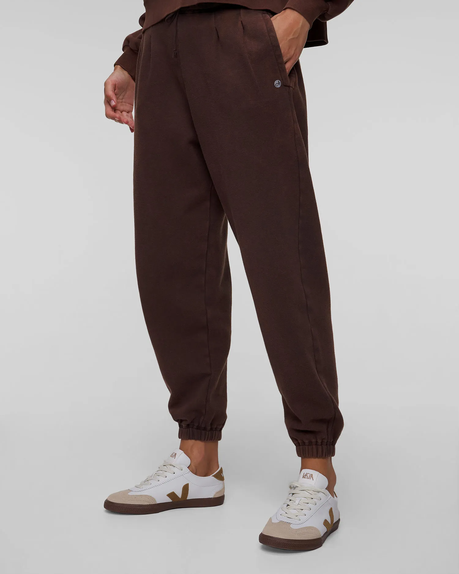 Pantaloni marroni da tuta da donna Deha C12165-26123