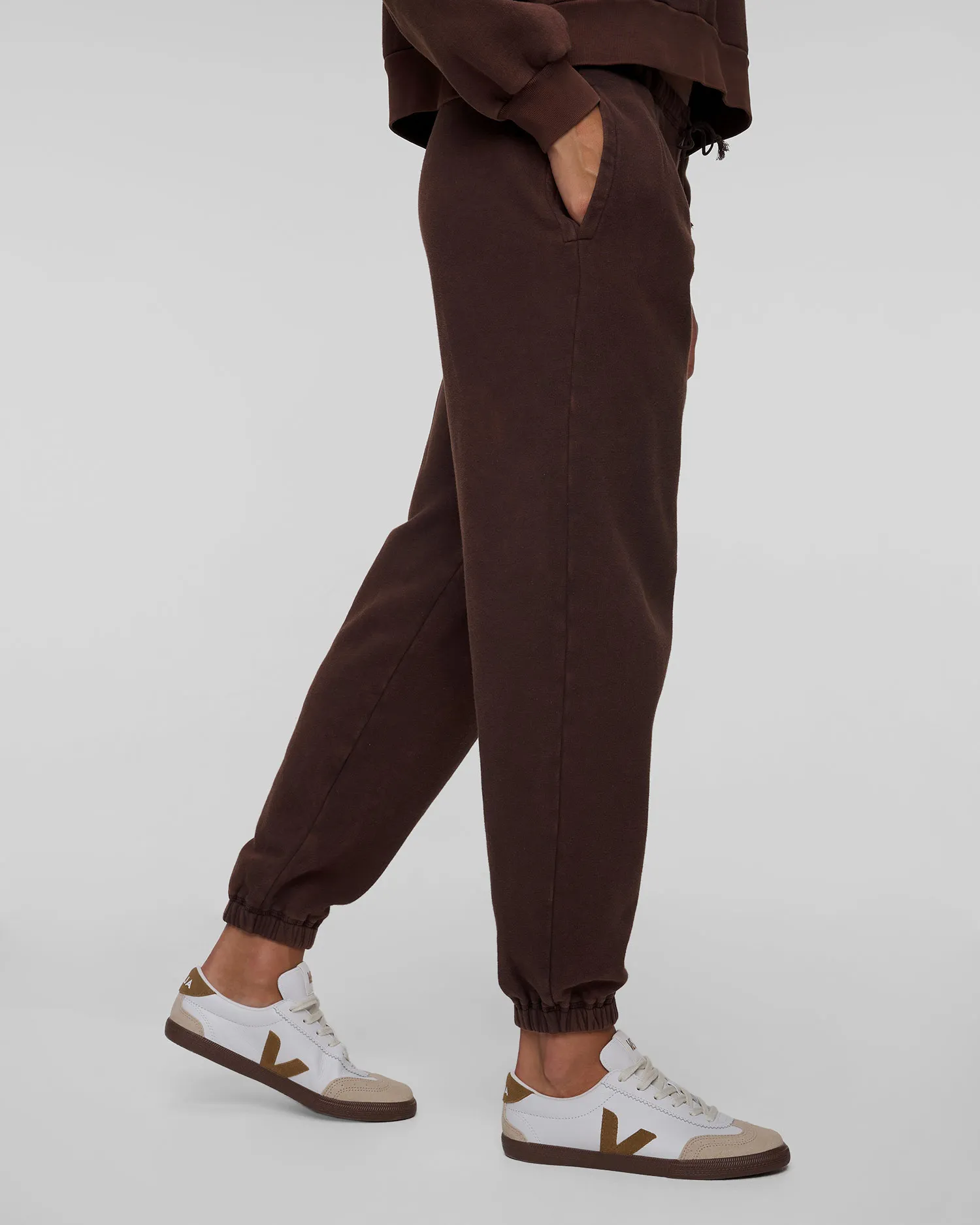 Pantaloni marroni da tuta da donna Deha C12165-26123