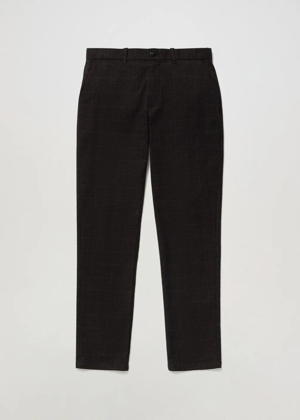 Pantaloni slim fit cotone quadri
