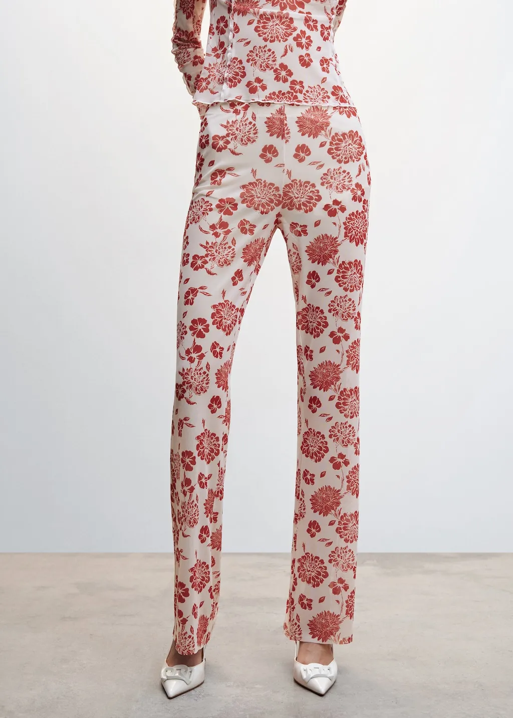 Pantaloni stampa floreale