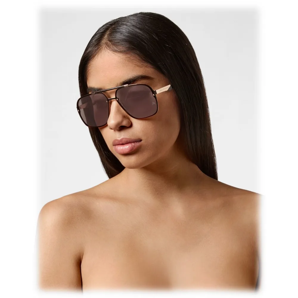 Philipp Plein - Freedom Basic Collection - Oro Marrone - Occhiali da Sole - Philipp Plein Eyewear