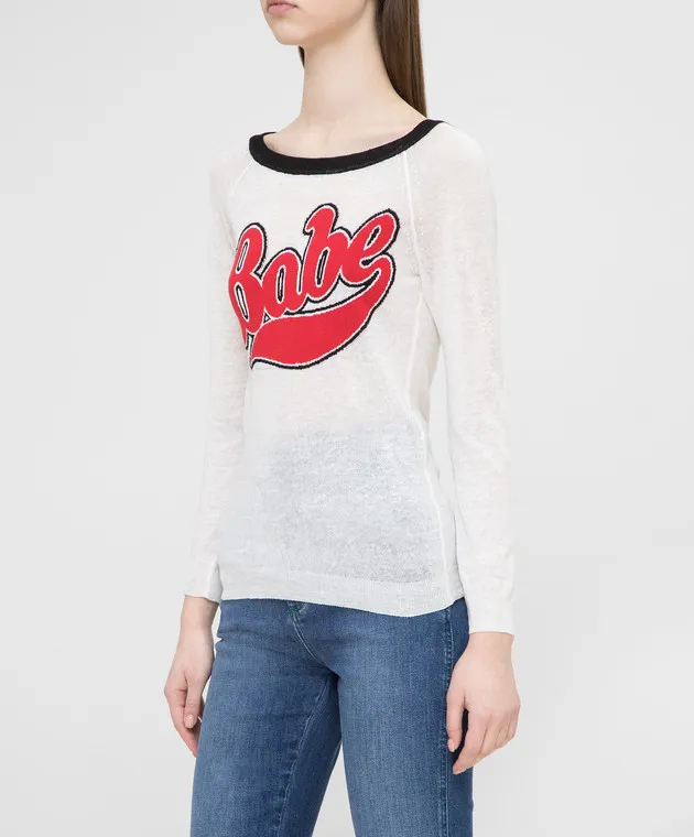 Philosophy di Lorenzo Serafini Maglia in lino bianco A0927