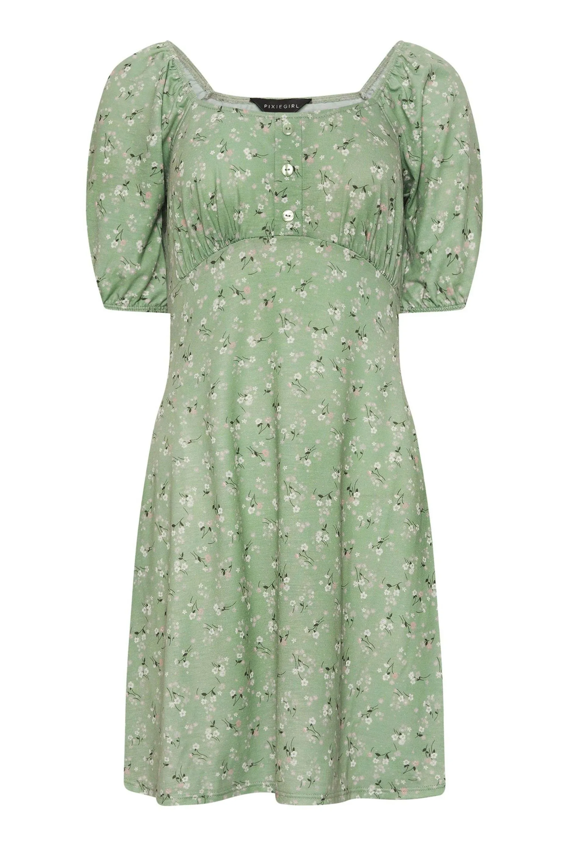 PixieGirl Petite - PixieGirl - Abito corto Blu a fiorellini con Floreale Stampa