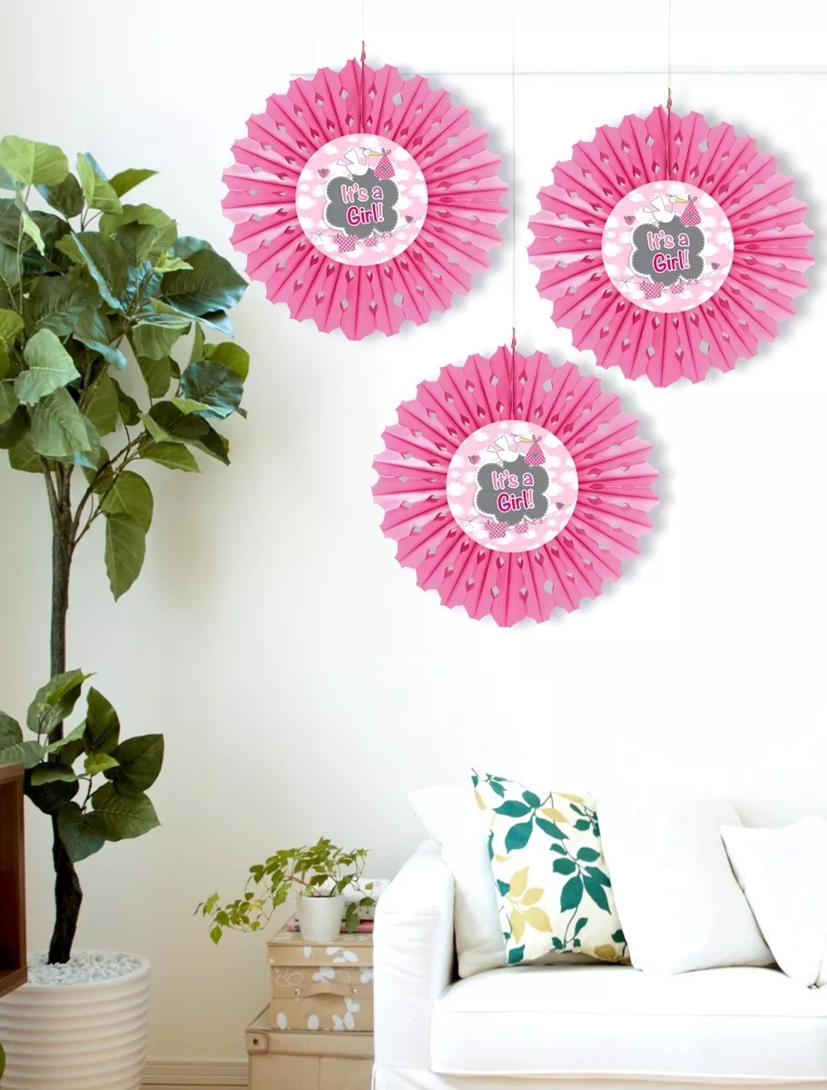 Rosone decorativo sospeso 30cm rosa