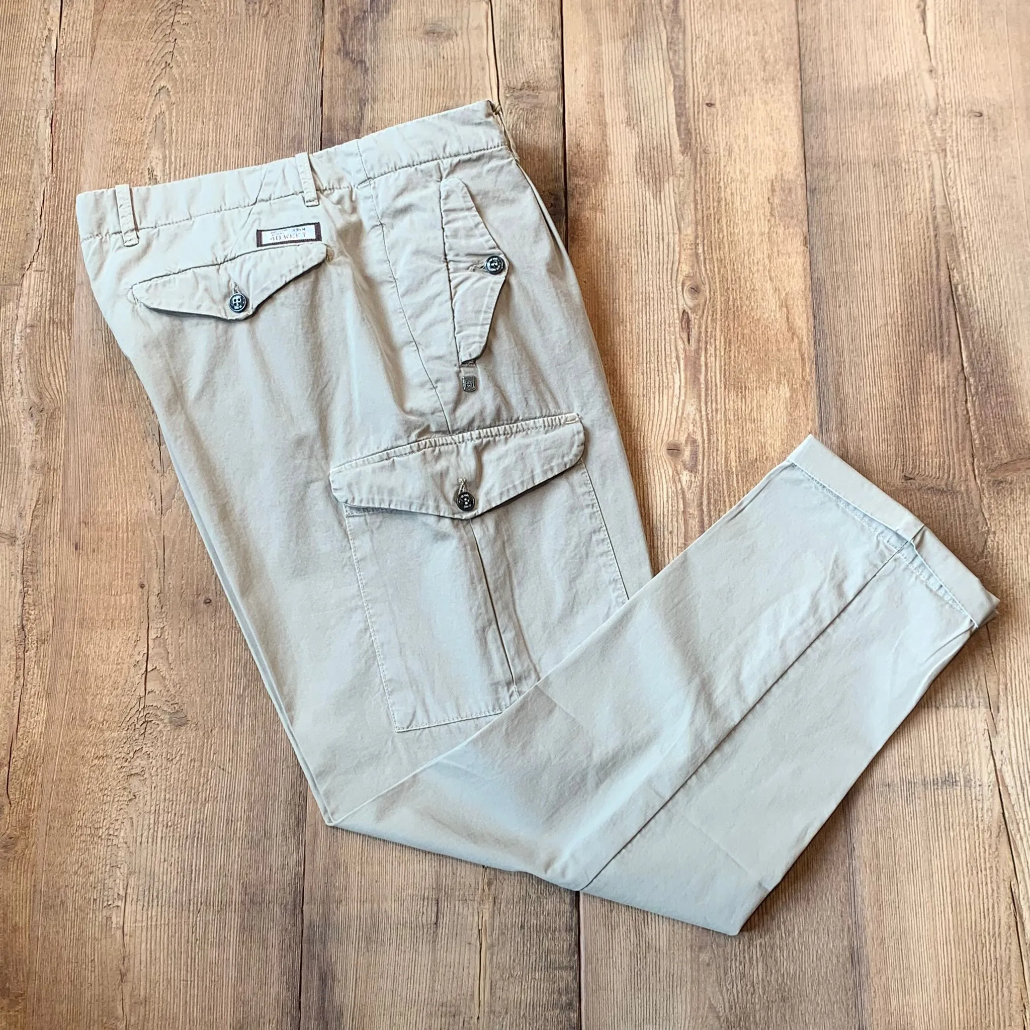 S4-Sonny Pantalone Tasconato Beige Man  