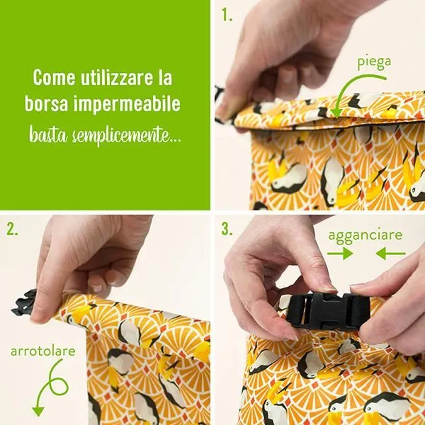 Sacca impermeabile per pannolini lavabili Bambino mio- Wet bag Cute Fruits
