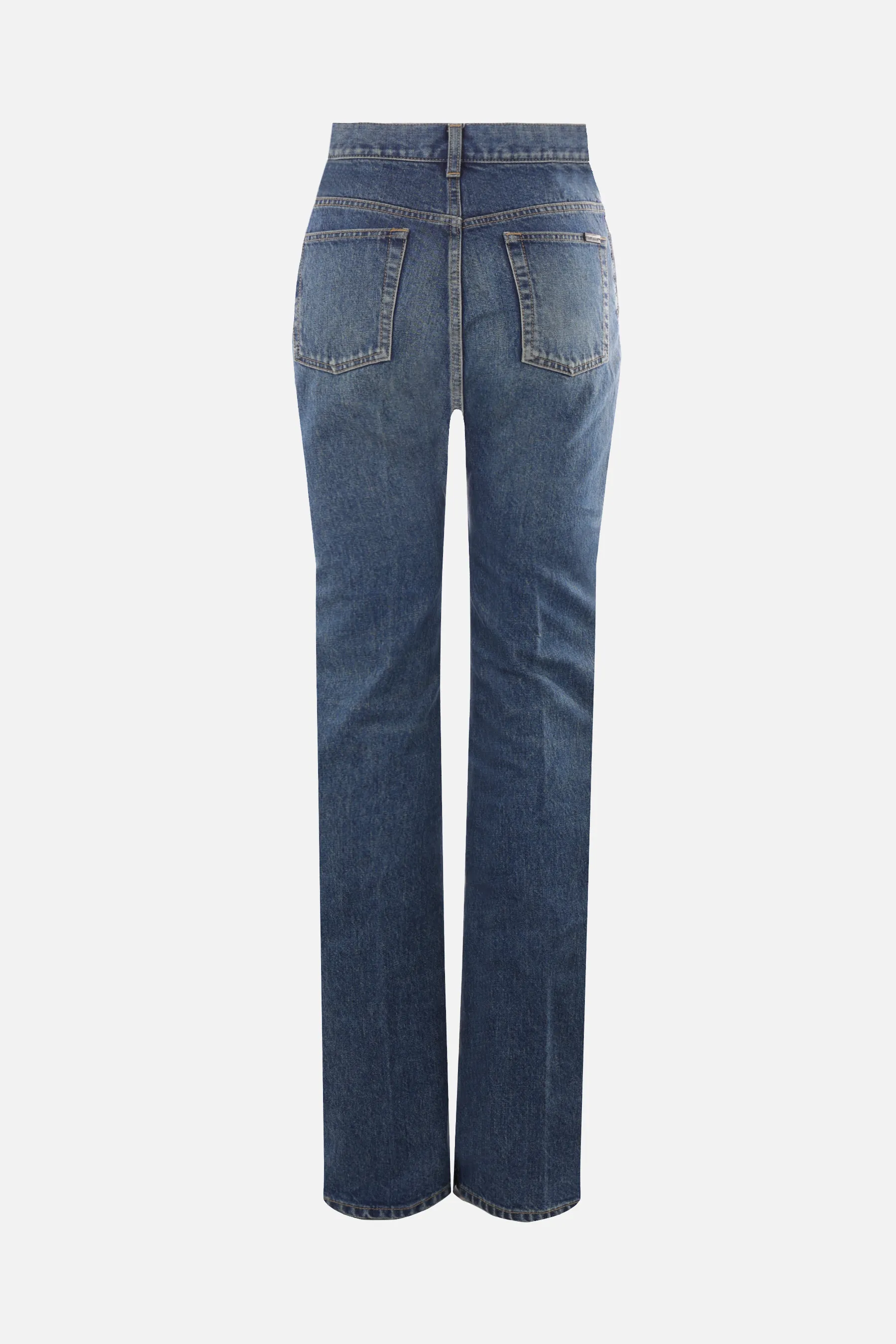 SAINT LAURENT jeans a gamba dritta Clyde in denim