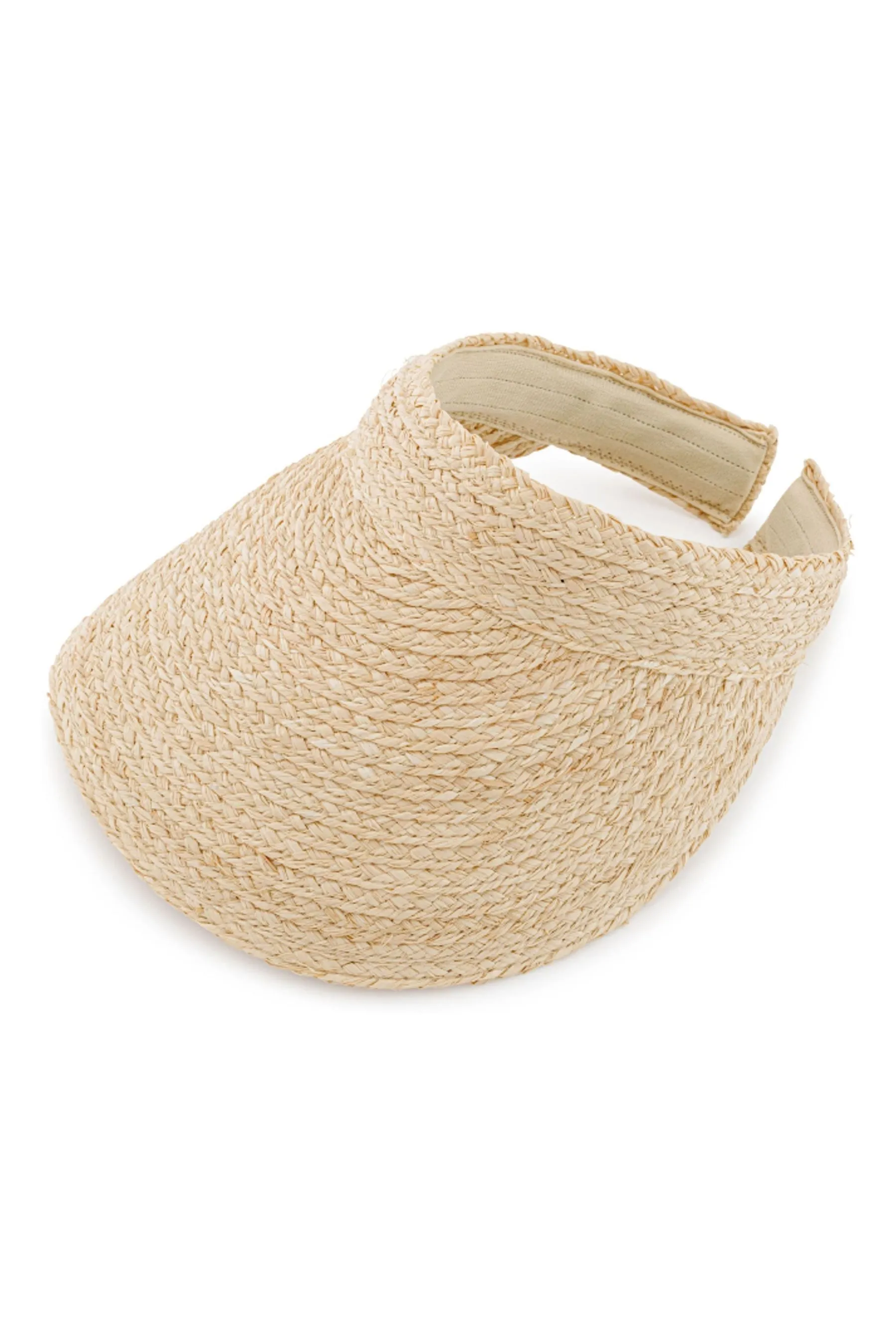 Seaspray Naturale - Visiera parasole in rafia