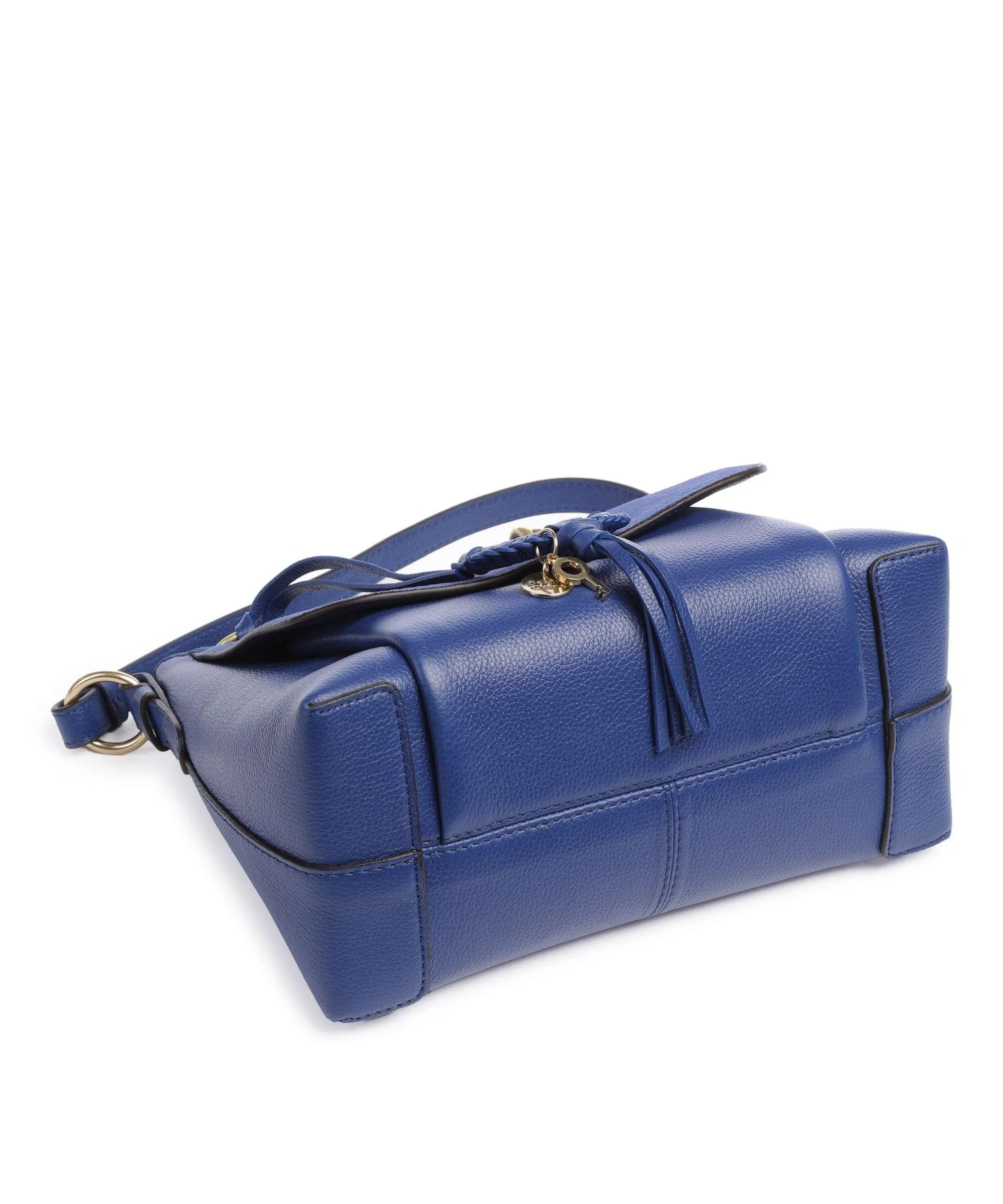  See by Chloé Joan Borsa a spalla pelle bovina ruvida, pelle di vacchetta finemente grana blu  