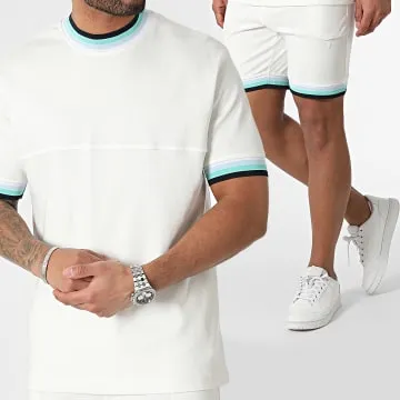 Set di maglietta bianca e pantaloncini da jogging