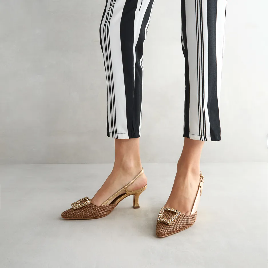 Slingback Gioiello Bronzo