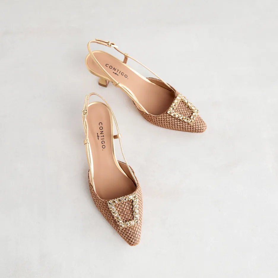 Slingback Gioiello Bronzo