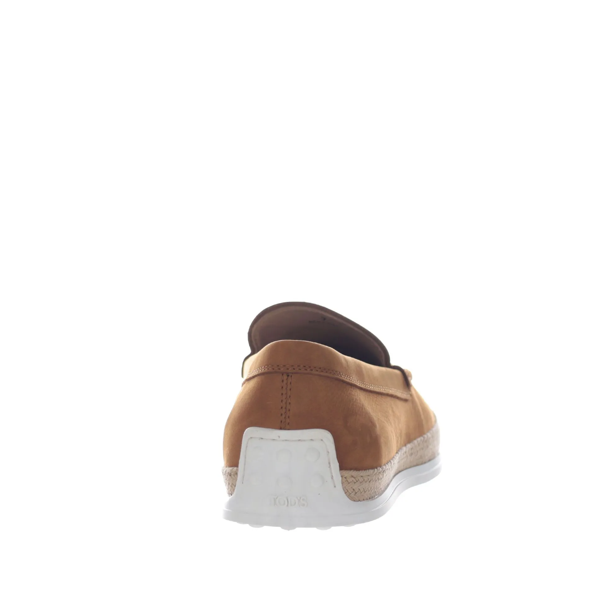 Slip on in nabuk con gommini e rafia