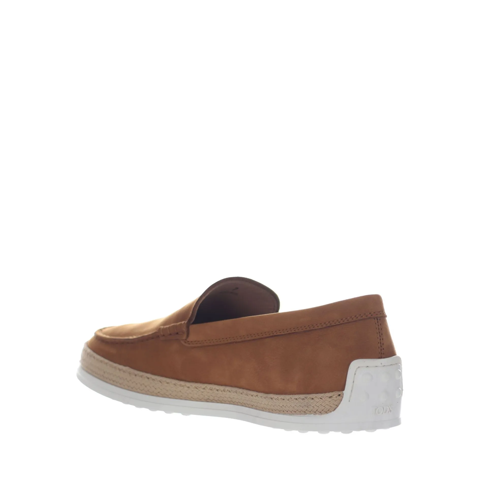 Slip on in nabuk con gommini e rafia