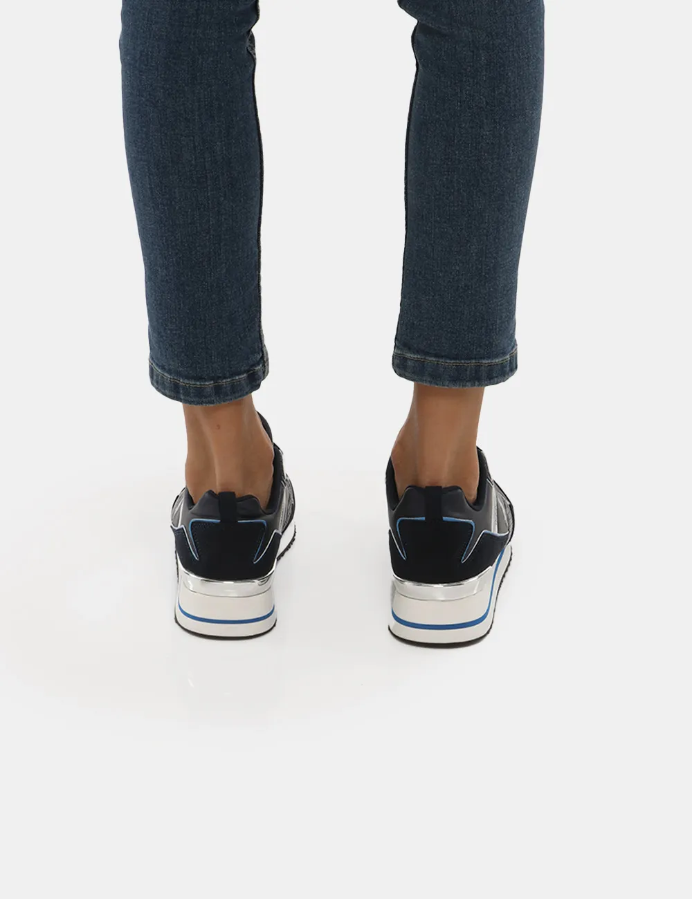 Sneakers U.S. Polo Assn con inserti argento
