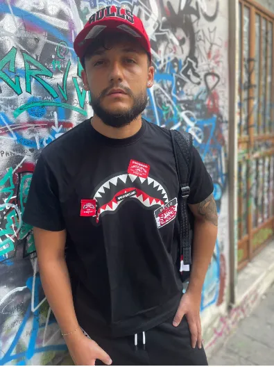 Sprayground T shirt Label Shark