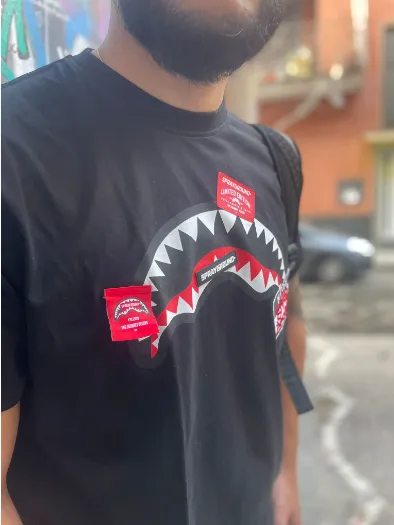 Sprayground T shirt Label Shark