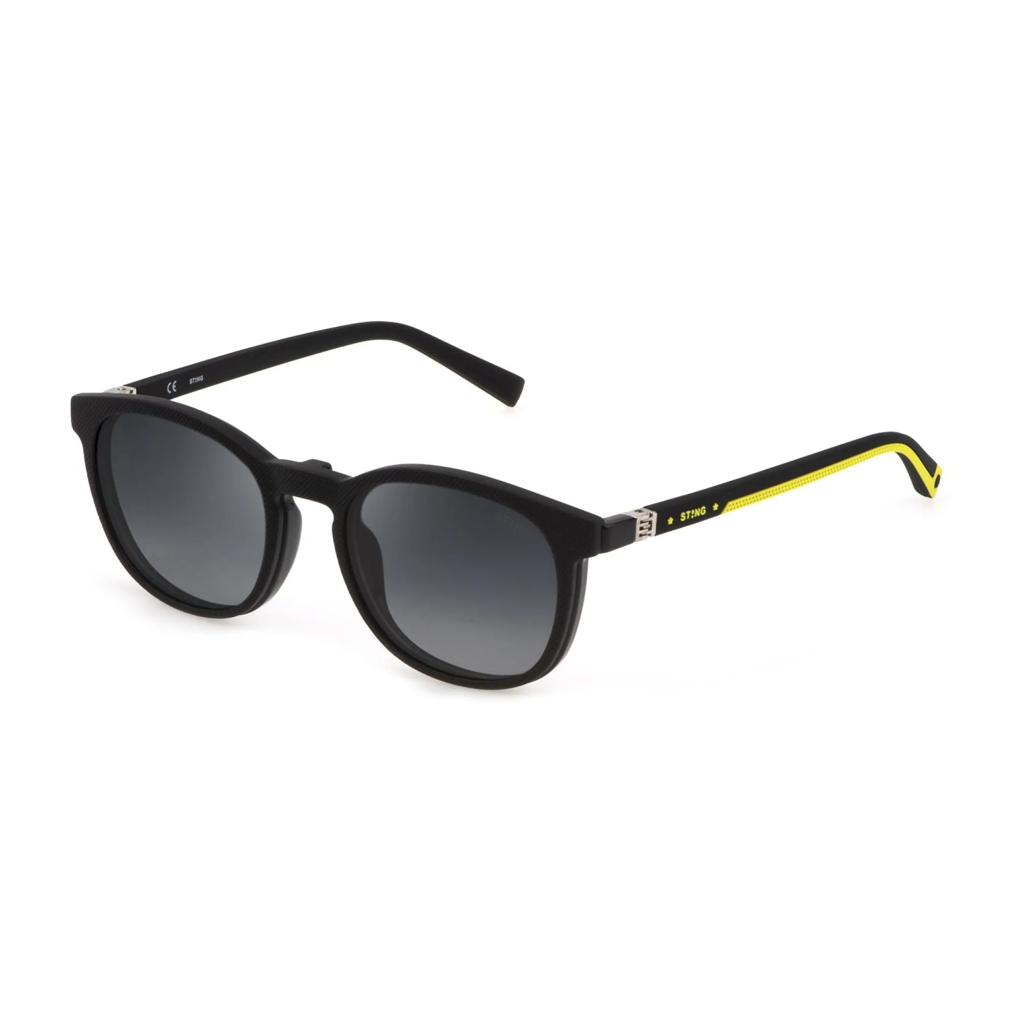   Sting SSJ707 Grow 2 + Clip-on Z42Z Nero Lucido Totale | Occhiale Da Vista Bambino Unisex 