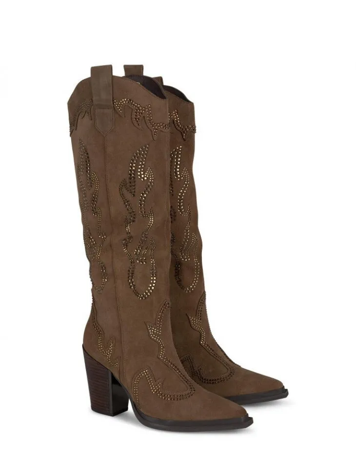 Stivale in camoscio con strass Alma En Pena Donna I240563