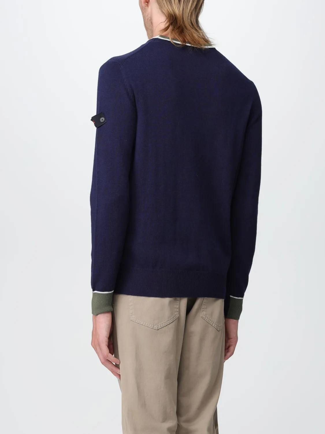 Sweater with Contrasting Details / Blue