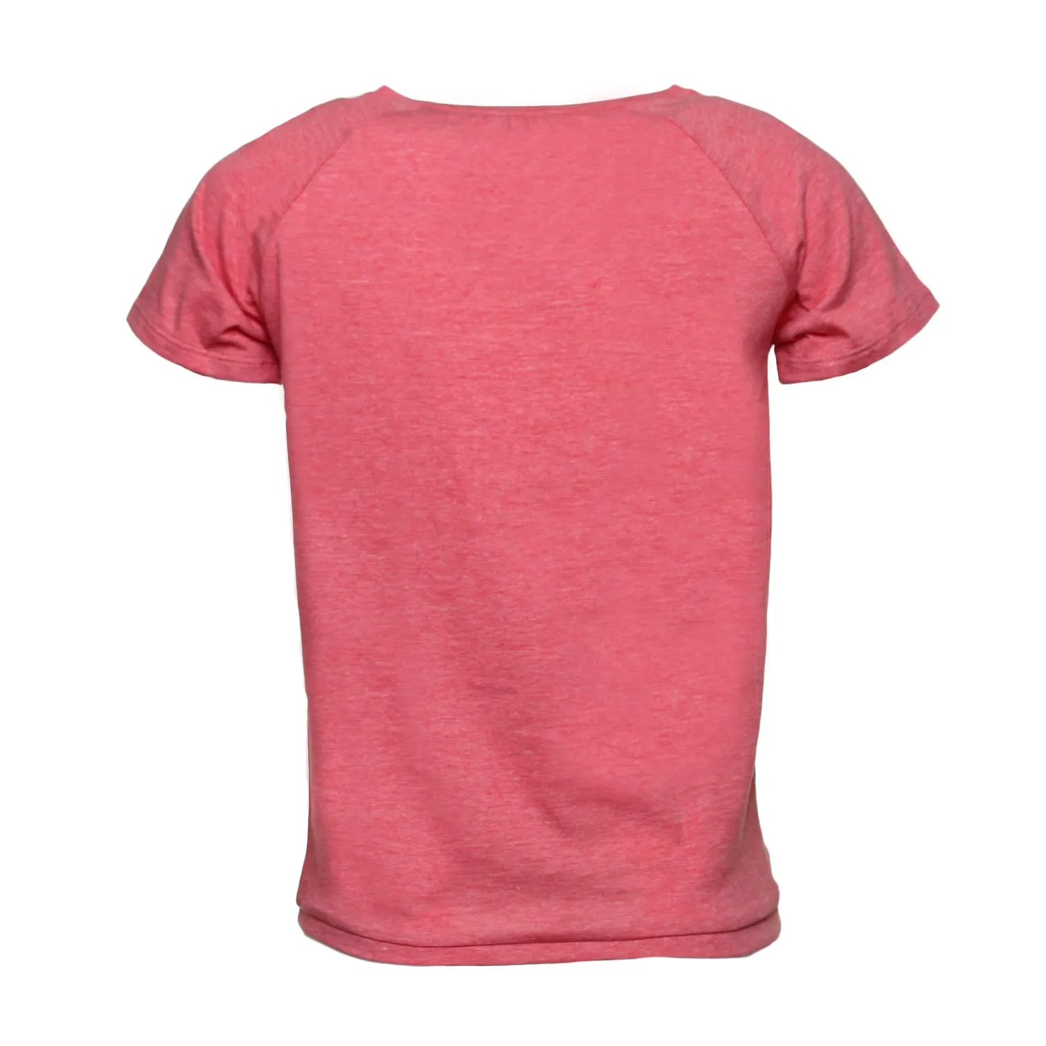 T-Shirt Girl Fucsia Con Fiocco